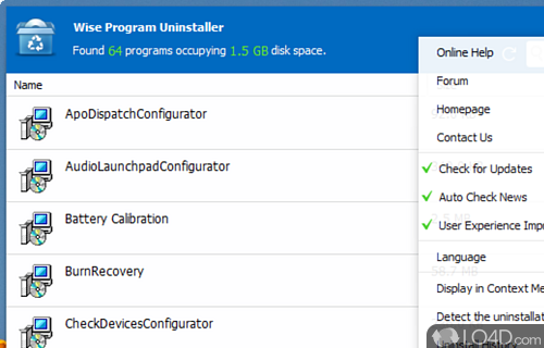 Software remover - Screenshot of Wise Program Uninstaller