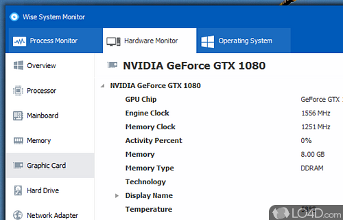 Monitor - Screenshot of Wise System Monitor