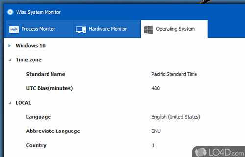 Detailed list - Screenshot of Wise System Monitor