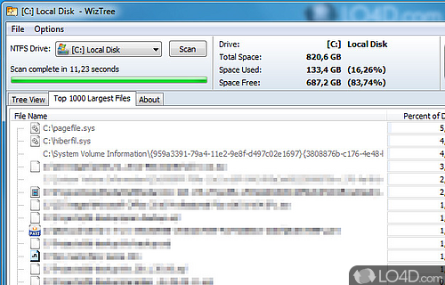 WizTree 4.15 for windows download free