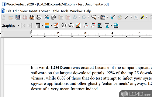 Well-rounded office suite with a large number of options - Screenshot of WordPerfect Office