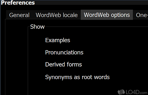 More than 240,000 words and updated regularly - Screenshot of WordWeb