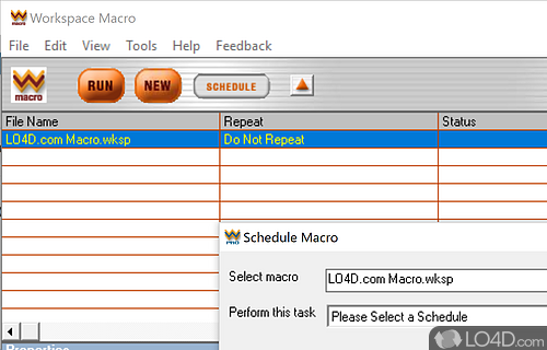 Workspace Macro screenshot
