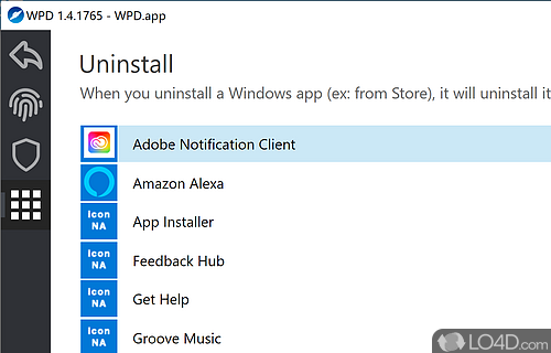 Uninstall unwanted apps and perform tweaks - Screenshot of Windows Privacy Dashboard