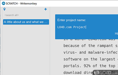 Write Monkey is a simple and fairly flexible way to create a quiet space in which to concentrate solely on your writing - Screenshot of WriteMonkey