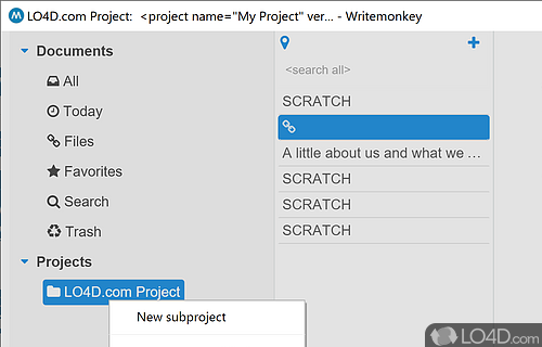 WriteMonkey screenshot