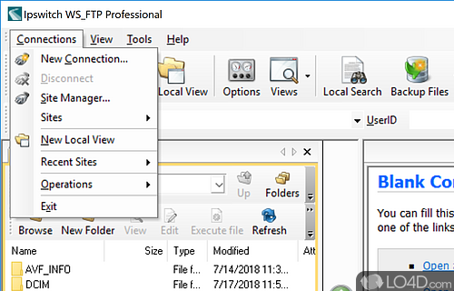 WS_FTP Pro screenshot