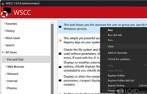 WSCC - System Control Center Screenshot