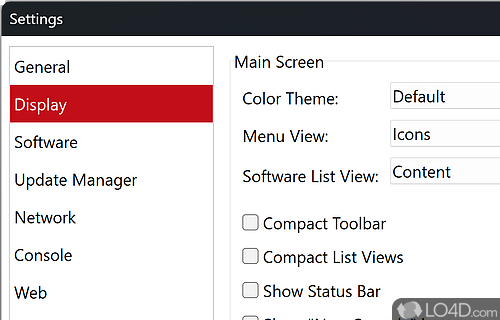 System Utility Manager - Screenshot of WSCC