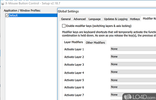 Supports various functions in different Windows operating systems - Screenshot of X-Mouse Button Control