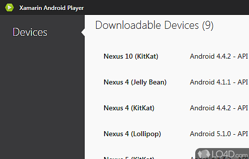 Xamarin Android Player Screenshot