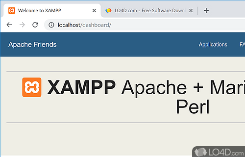 Complete Development Server - Screenshot of XAMPP