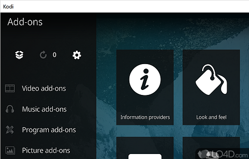 Local and online - Screenshot of Kodi