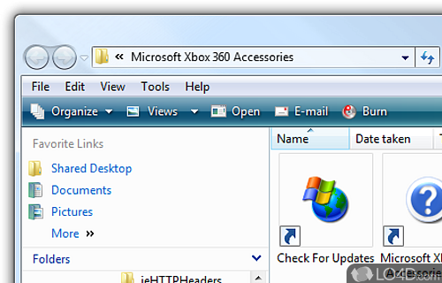Screenshot of Xbox 360 Controller for Windows - User interface