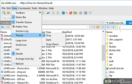 Flexible and lightweight SFTP/FTP client for Windows PC - Screenshot of Xftp Free