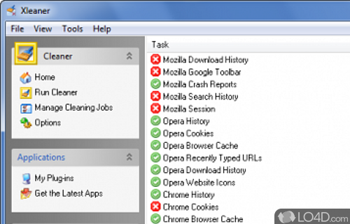 Screenshot of Xleaner Portable - A powerful junk cleaner in your pocket