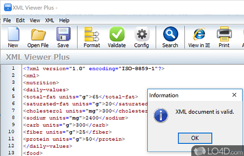 The advantages of a portable application - Screenshot of XML Viewer Plus