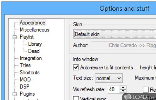 Providing a complete set of tools - Screenshot of XMPlay
