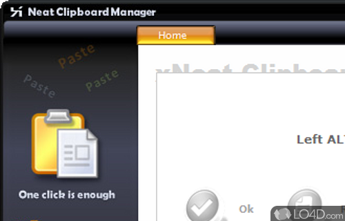 Copy both text and files - Screenshot of xNeat Clipboard Manager