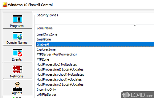 Rich settings to work with - Screenshot of Windows Firewall Control