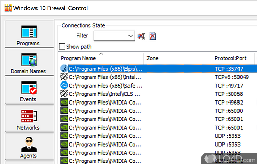 Managing Windows Firewall is now easier than ever Program Overview - Screenshot of Windows Firewall Control