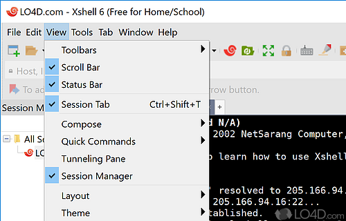 Configure emulation settings and load scripts - Screenshot of Xshell Free