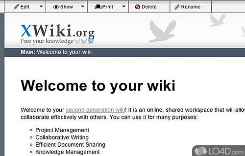 Screenshot of XWiki Enterprise - XWiki Standard