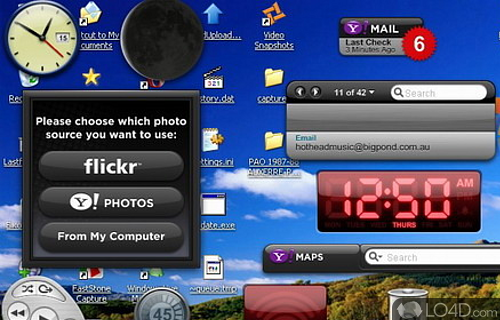 Screenshot of Yahoo! Widget Engine - Discontinued project