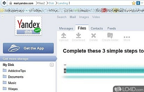 Yandex Disk Screenshot