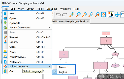 Professional diagrams, fast and easy - Screenshot of yEd Graph Editor