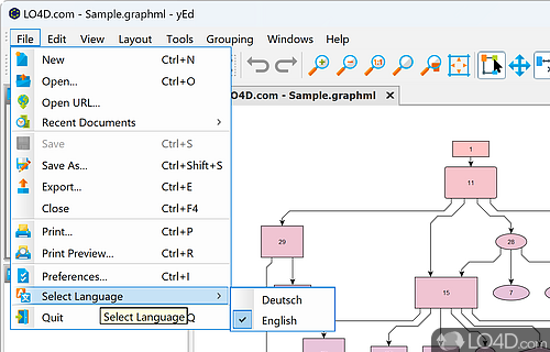 yEd Graph Editor Screenshot