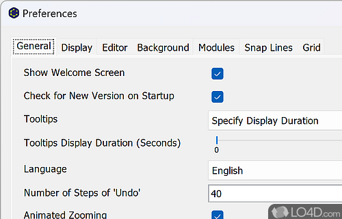 User interface - Screenshot of yEd Graph Editor