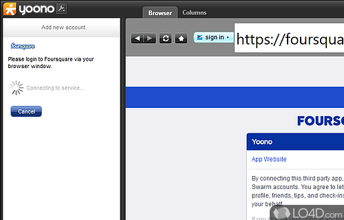 Manage your social networking with minimum effort - Screenshot of Yoono Desktop