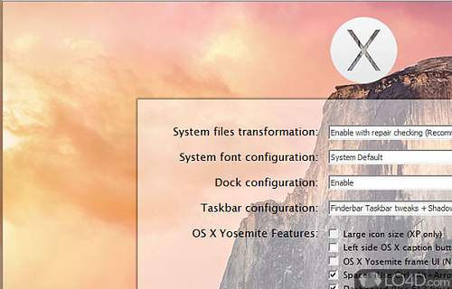 Yosemite Transformation Pack Screenshot