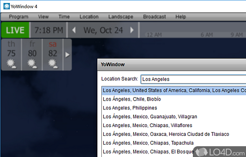 Weather forecast - Screenshot of YoWindow