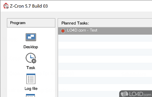 Task scheduler that can execute all kinds of operations automatically at user-defined times - Screenshot of Z-Cron