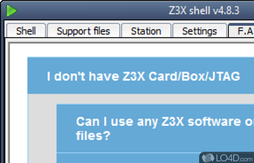 Samsung - Screenshot of z3x shell