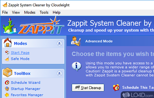 Zappit System Cleaner screenshot