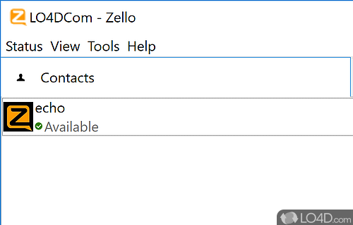 Software solution that can easily chat with other users, from all over the world, at the same time - Screenshot of Zello