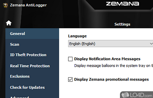 Packs an intuitive and easy to navigate interface - Screenshot of Zemana AntiLogger