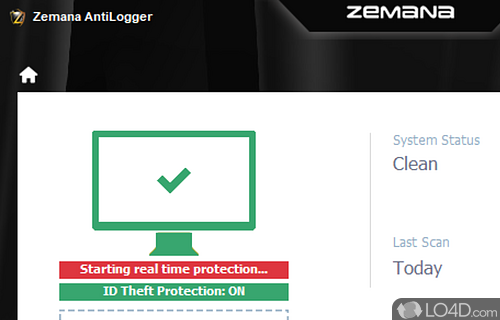 Private data will remain private by using this software app that prevents harmful apps from damaging computer - Screenshot of Zemana AntiLogger
