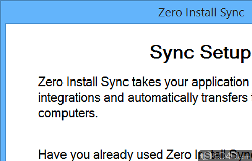 User interface - Screenshot of Zero Install