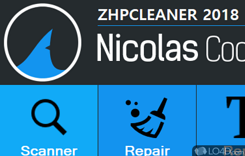 Comes with a minimalistic, yet intuitive interface - Screenshot of ZHPCleaner