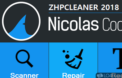 User interface - Screenshot of ZHPCleaner