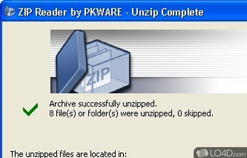 ZIP Reader Screenshot