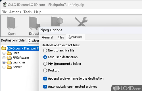 Zip - Screenshot of Zipeg