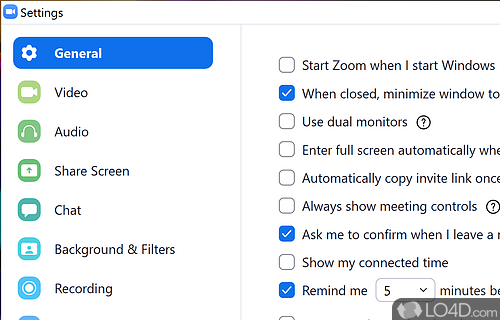 Remote support and video confenece - Screenshot of Zoom Client for Meetings