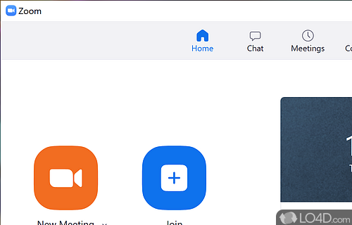 Official desktop client for Zoom, the popular video conferencing - Screenshot of Zoom Client for Meetings