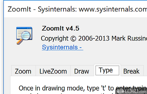 Continues to run in the background - Screenshot of ZoomIt