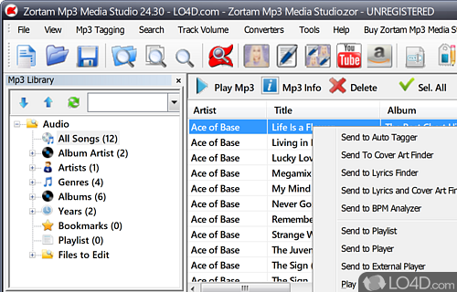 Handy configuration section - Screenshot of Zortam Mp3 Media Studio